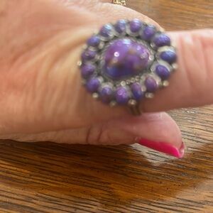 Purple turquiose ring